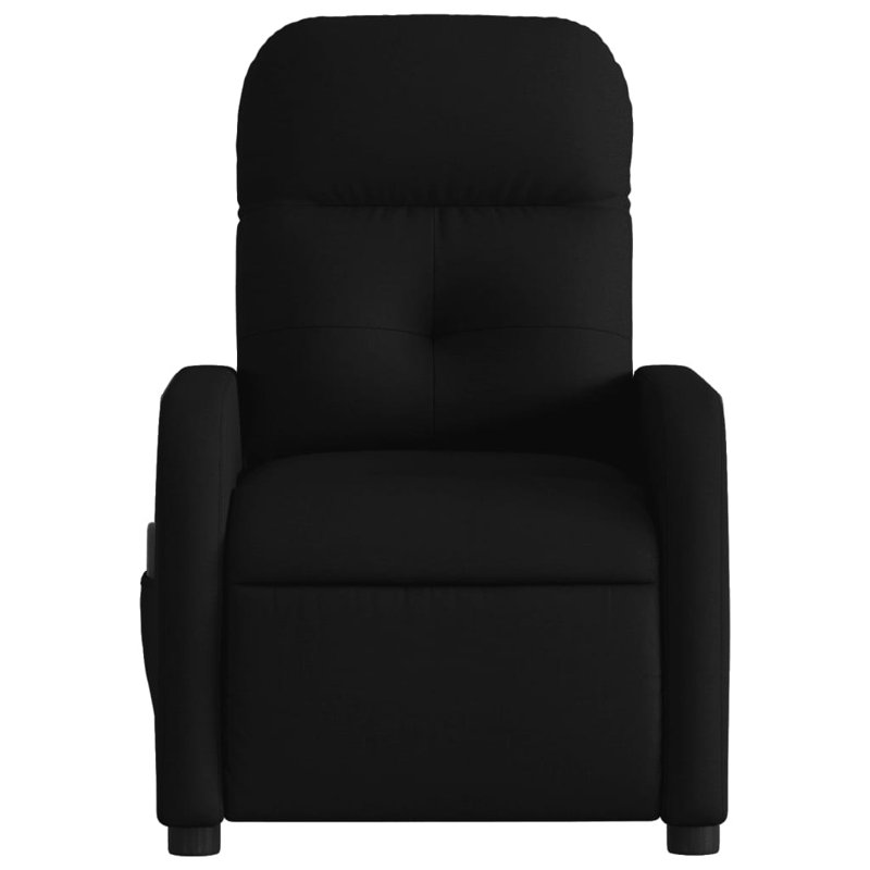 Fauteuil inclinable Vidaxl, Tissu noir