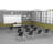 12 Person Flip Top 22'' L Modular Training Table and Chair Set with Casters and Modesty Panel
