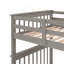 Lit superposé simple au-dessus de simple avec rangement et barrière de sécurité pour chambre à coucher, dortoir-1122886757-1122886754