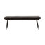 Banc à coussin capitonné chameau et noir-1443449354