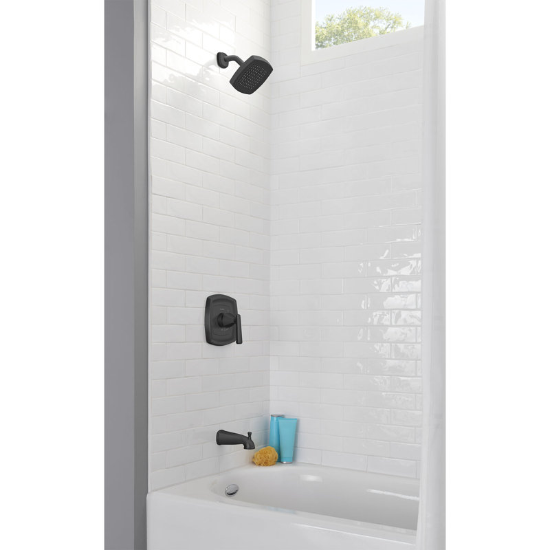 American Standard Edgemere Bathtub Faucet and Shower Trim Kit 1.8 GPM, Matte Black