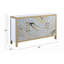 Console Taomi en grain de pierre et finition dorée AC00283