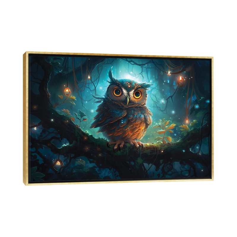 Cosmo, Gold Floater Framed Canvas, 40" H x 60" W x 1.5" D