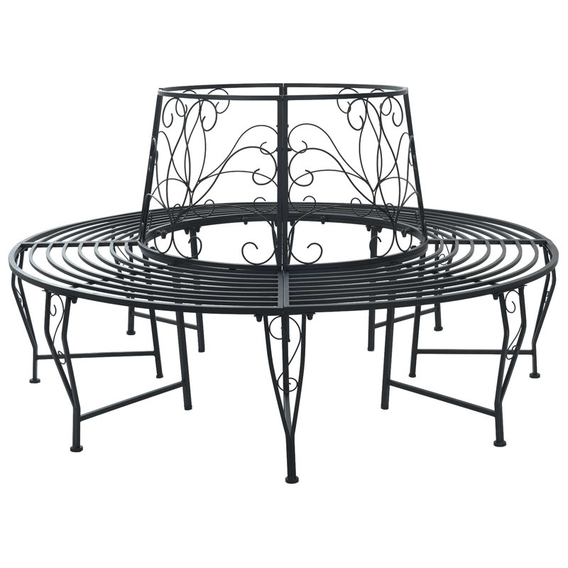 Outdoor Bench, Black