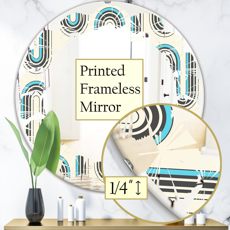 Miroir mural extra-abstract abstract minimal iv, H 23,6 po x l 23,6 po