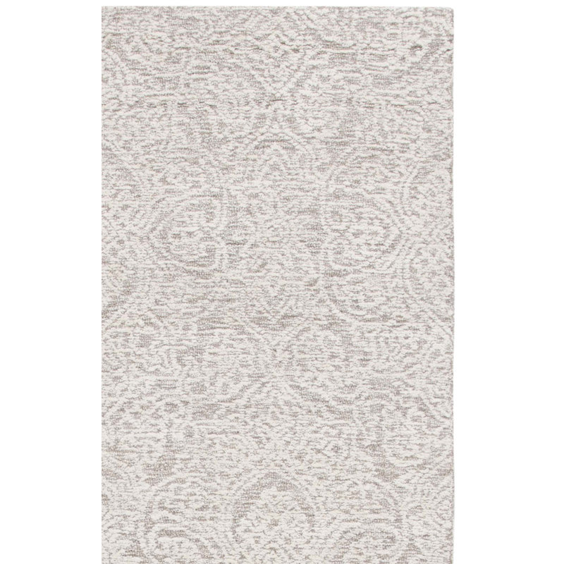 Metcalfe Handmade Tufted Wool Natural/Ivory Area Rug, Runner 2'3" x 18'