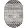 Lashavia Machine Woven Ivory/Dark Charcoal Area Rug
