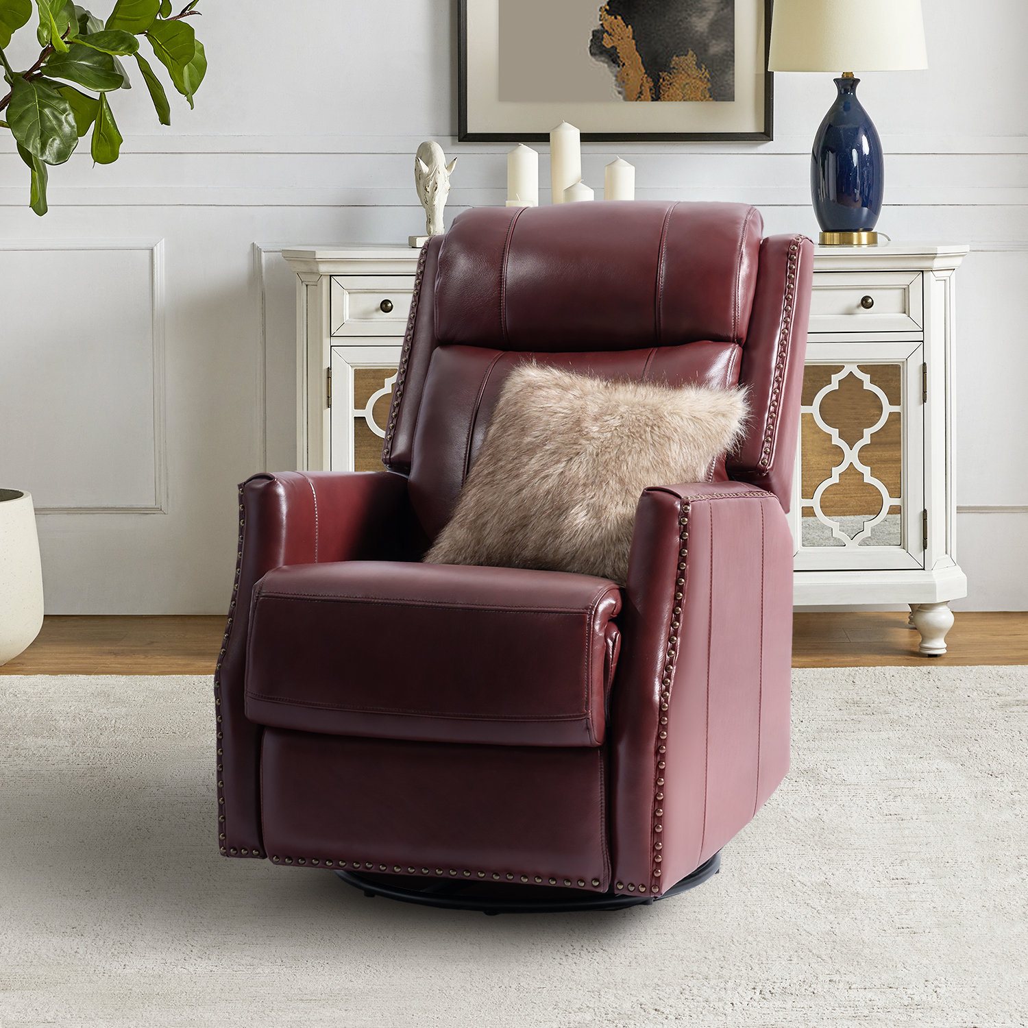 Ann swivel best sale reclining glider