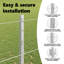 vidaXL Fence with Post Segment Outdoor Barrier Garden Terrace Divider Boundary-114618592