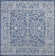 Haupt Vine and Border Textured Weave Navy/Gray Indoor/Outdoor Rug