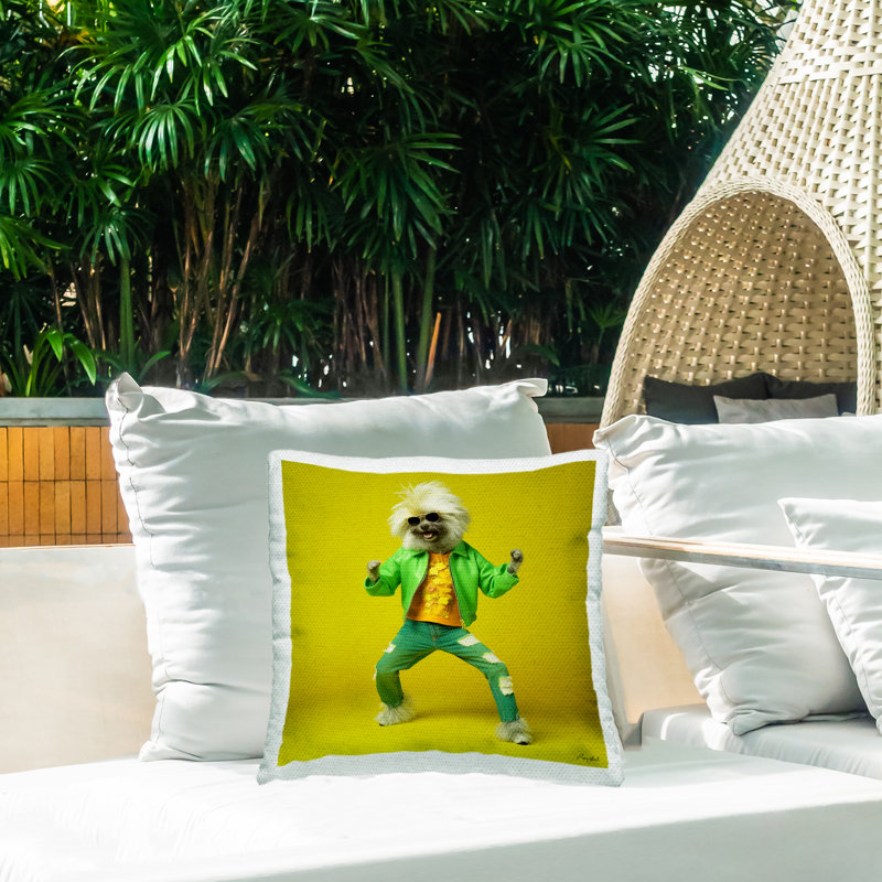 Housse et insert de coussin décoratif en polyester pour l'intérieur / l'extérieur Roozbeh