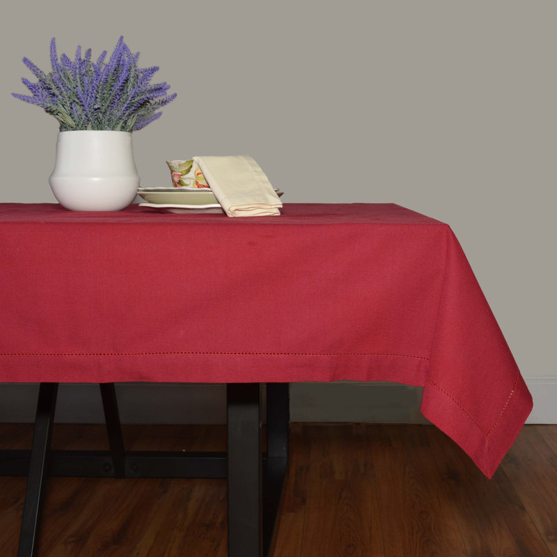 Nappe 100% coton Adérito, Canneberge, 60 po x 84 po