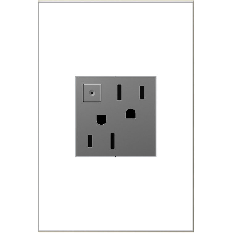 Adorne® 15 -Amp Energy Saving Tamper Resistant On/Off Outlet