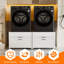 Washer Dryer Laundry Pedestal 29" Universal Fit Anti-vibration Stand With Built-in Drain Pan + Hose