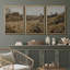 Wildflowers " Summer Wildflower Lush Floral Landscape Illustration Modern Decor Relax Calm Chic " 3 - Pieces-98697225-98697226