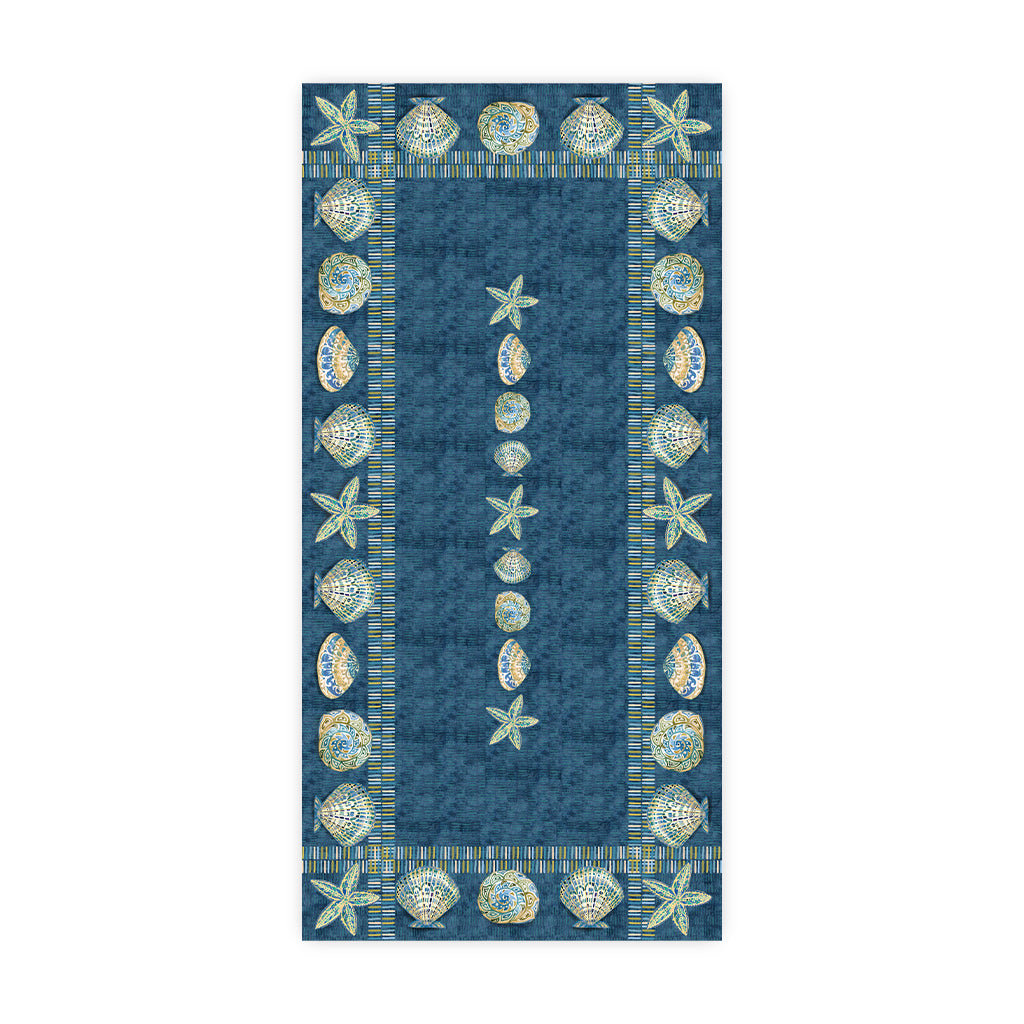 Embellished Shells Abstract Tablecloth Laural Home 