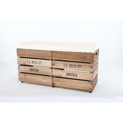 Edmunds Solid Wood Pine Outdoor Bench