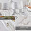Ensemble de housse de couette Soft Shabby Elegance Boho Literie Ensembles d'édredon capitonné noir et blanc-106270372