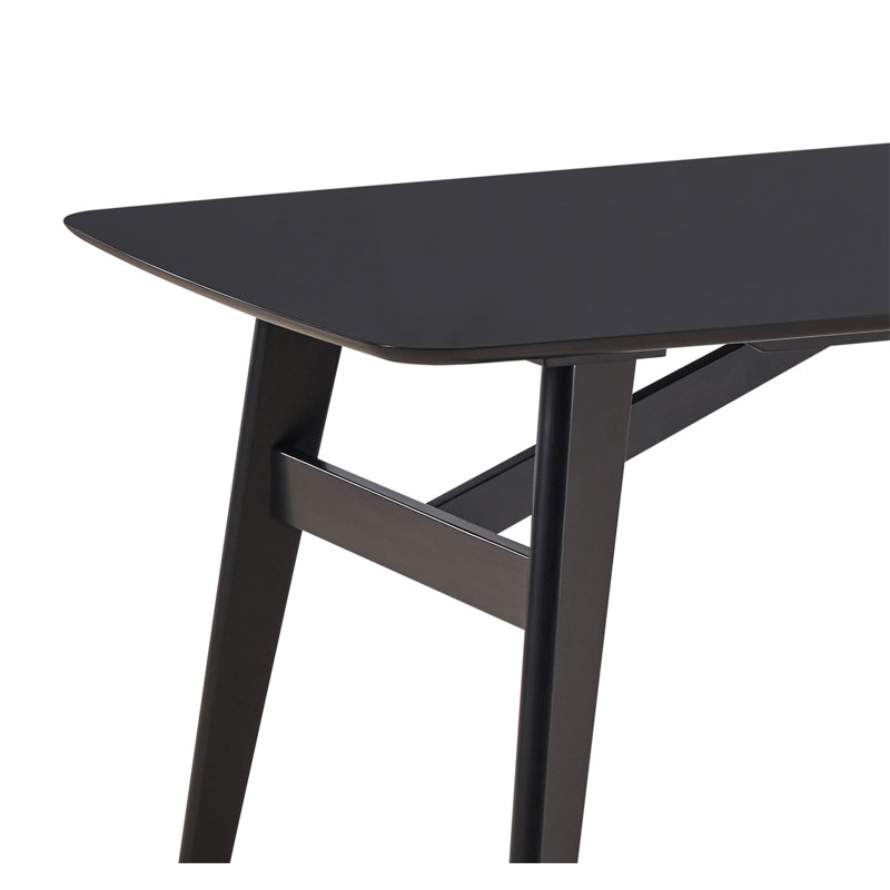 Table de salle à manger Eliora à finition noire (sans la chaise)