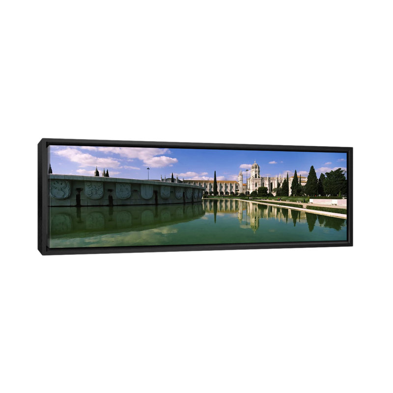 Mosteiro Dos Jeronimos, Belem, Lisbon, Portugal par Panoramic Images - reproduction d'art sur toile tendue, Cadre noir
