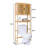 Over The Toilet Freestanding Space Saver Toilet Rack with Adjustable Inside Shelf and Open Shelf-771831415