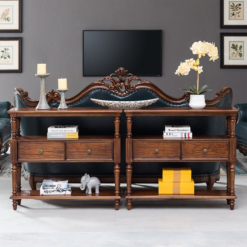 Solid Wood Rectangular Entryway Cabinet, 34.65" H x 55.12" W x 13.78" D, Brown