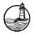 Sea Lighthouse Minimalist Modern Abstract Wall Accent Sculpture Hanging Decoration Metal Wall Decor-124839437-124839434