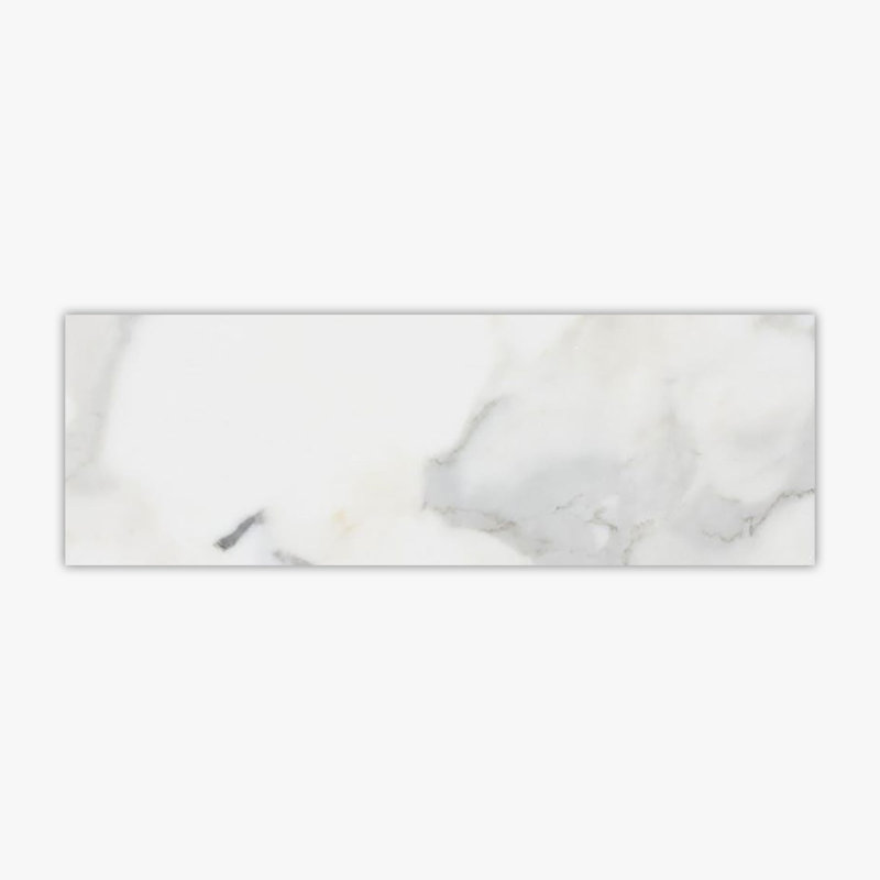 Carreau de marbre et plancher 4 po x 12 po Calacatta