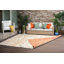 Tapis intérieur / extérieur en polypropylène tissé à plat réversible Deltufo - orange et vert-88088532