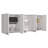 Yuma 150" Wall Cabinet, Two Close Cabinets, Two Open Shelves-1769733726