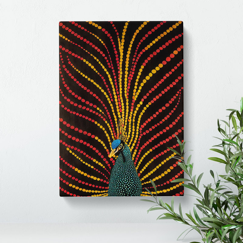 Peacock Dreams - Wrapped Canvas, 60cm H x 40cm W x 3cm D