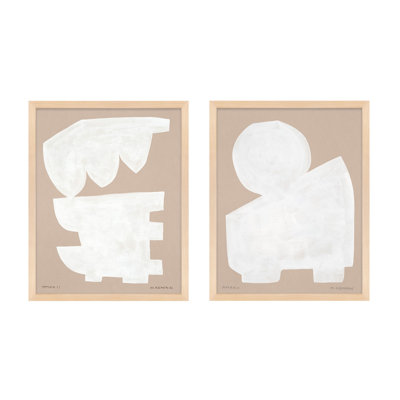 Gallman "Modules in White" 2-Piece Print Set