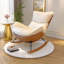 Chaise berçante de luxe à la crème de style italien