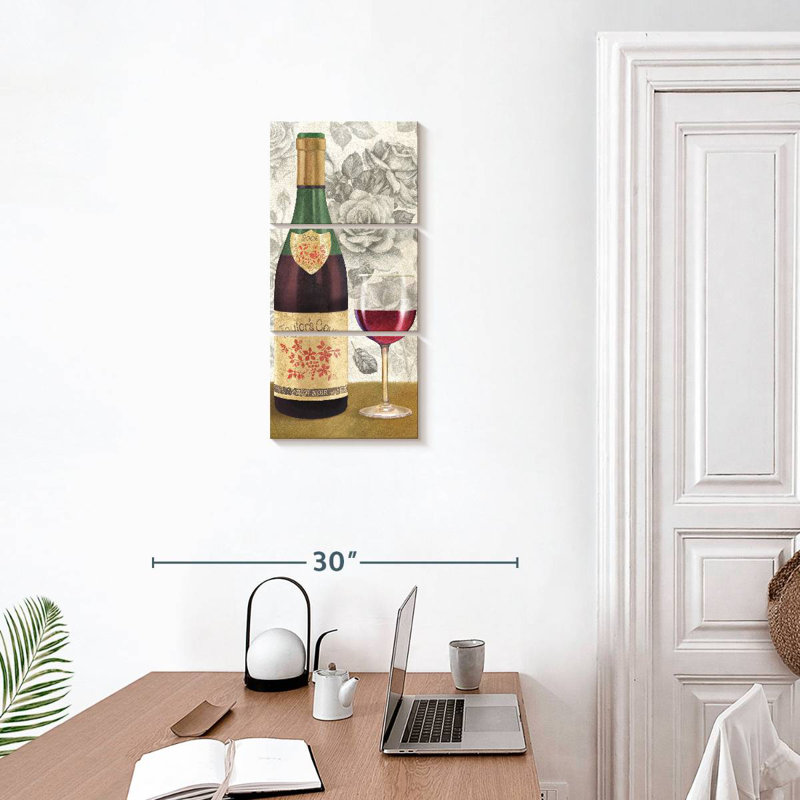 Vin et roses II, H 27 po x l 12 po