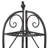 Acushnet Metal Indoor Outdoor Arched Tall Folding Corner 4 Shelf Scroll Black Bakers Rack