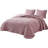 Washed Microfiber Channel Stitch Pom Pom Quilt Set-1292546931-1292546943