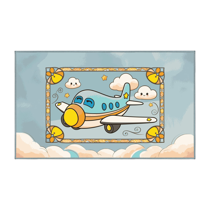 Tapis pour enfants East Urban Home, Rectangulaire 2 pi x 3 pi