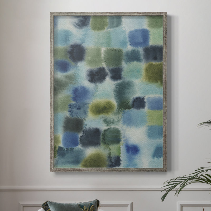 Earthy Plexus II, reproduction encadrée - bois massif, H 30 po x l 24 po