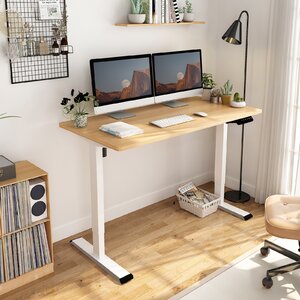 Adjustable Standing Desk, Whole-Piece Desktop ( incomplete base only) 