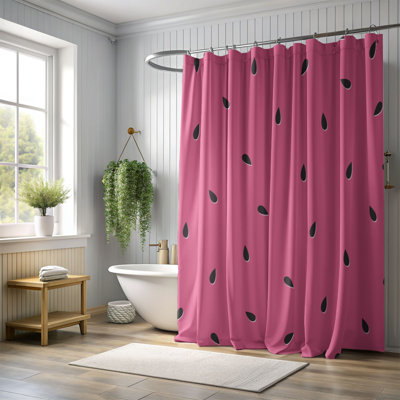 Rideau de douche Watermelon Seeds