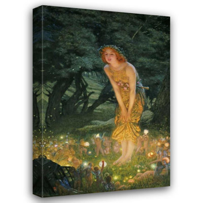 Lark Manor™ Hughes, Edward Robert Gallery Wrapped Canvas Art Titled: Midsummer Eve