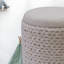 Storage Stool Round 40 x 40 x 45cm Stool Cream Boho
