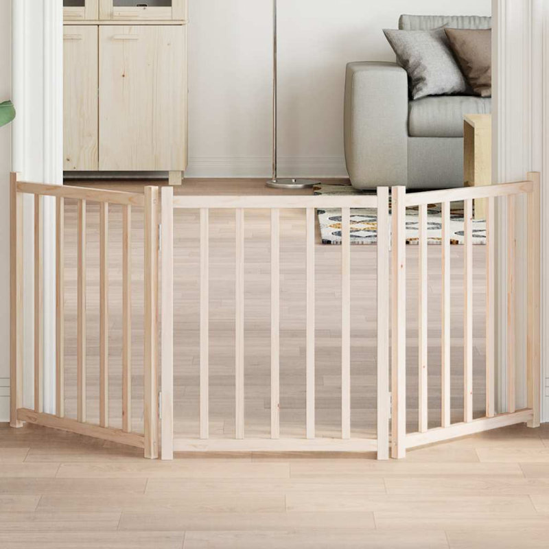 Swoyersville Solid Wood Dog House Door, Beige, 60cm H x 150cm W x 2cm D