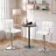 Tabouret de bar pivotant en velours et en polyuréthane pivotant Brychan-1394896345