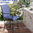 2pcs Outdoor Dining Stools With , 360° Swivel, High Mesh Fabric, Steel Frame For Patio, Balcony, Poolside, Backyard, Navy Blue Patio Chairs Swivel Constructional, Mesh, Outdoor, Dark