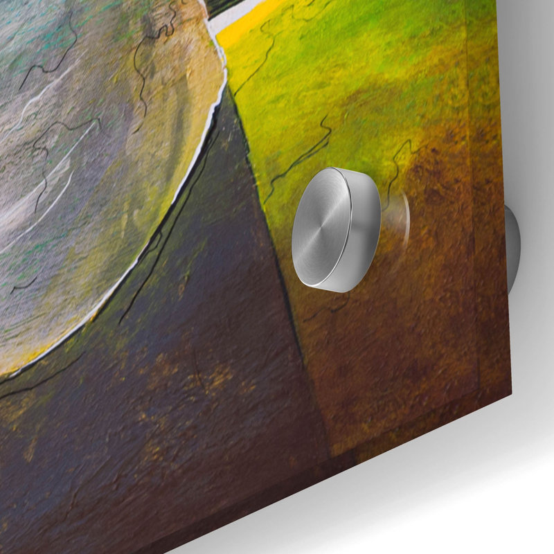 «The Golfer II» par Sam Asllani, art mural en verre acrylique, H 36 po x l 36 po x P 0,2 po