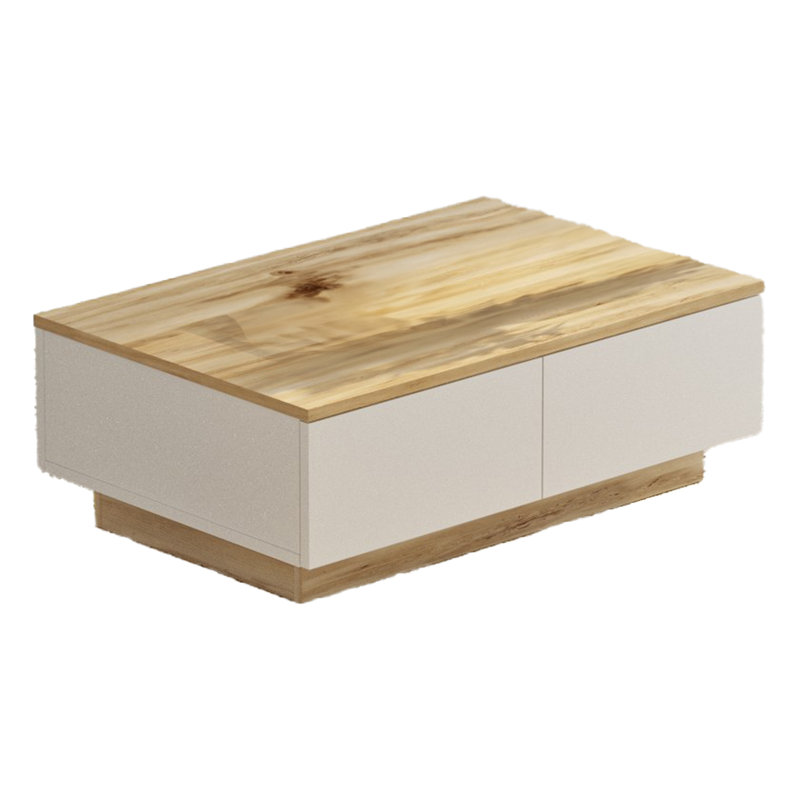Table basse avec rangement Mandrup Block, Bois médium
