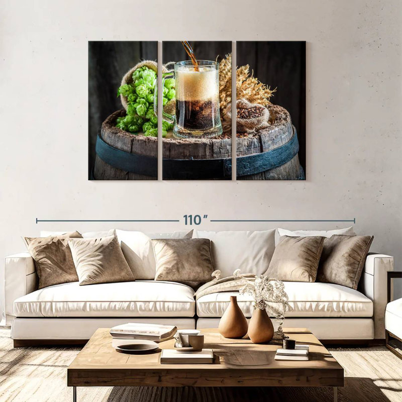 Yarlin Beer, 48" H x 74" W