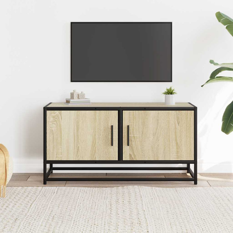 Aminda Unfinished TV Stand for TVs up to 43", 100cm, Sonoma Oak
