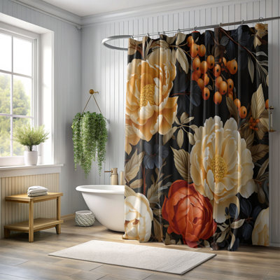 Blooming Peony - Rideau de douche Premium